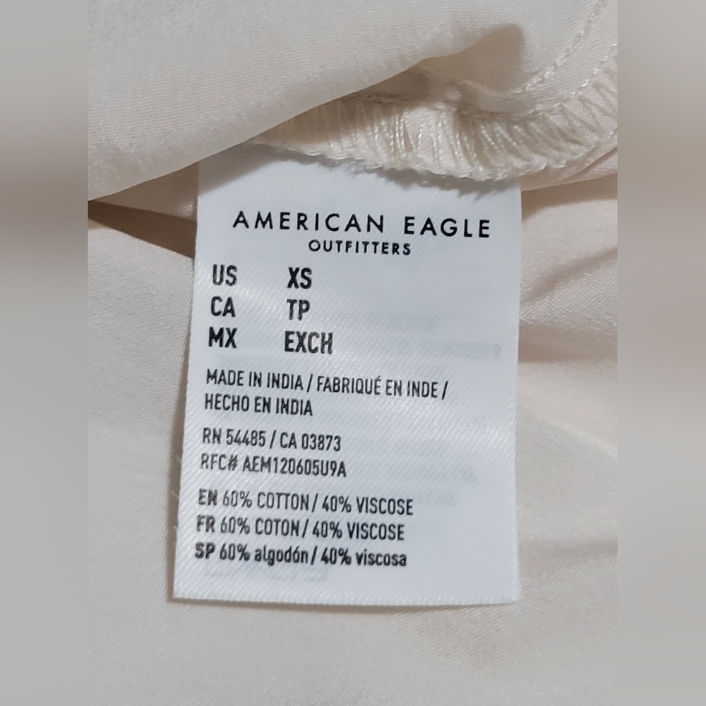 Ae Boho American Eagle Patchwork Swing Dress Tan … - image 7
